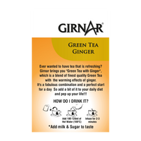 Girnar Green Tea Bags - Ginger