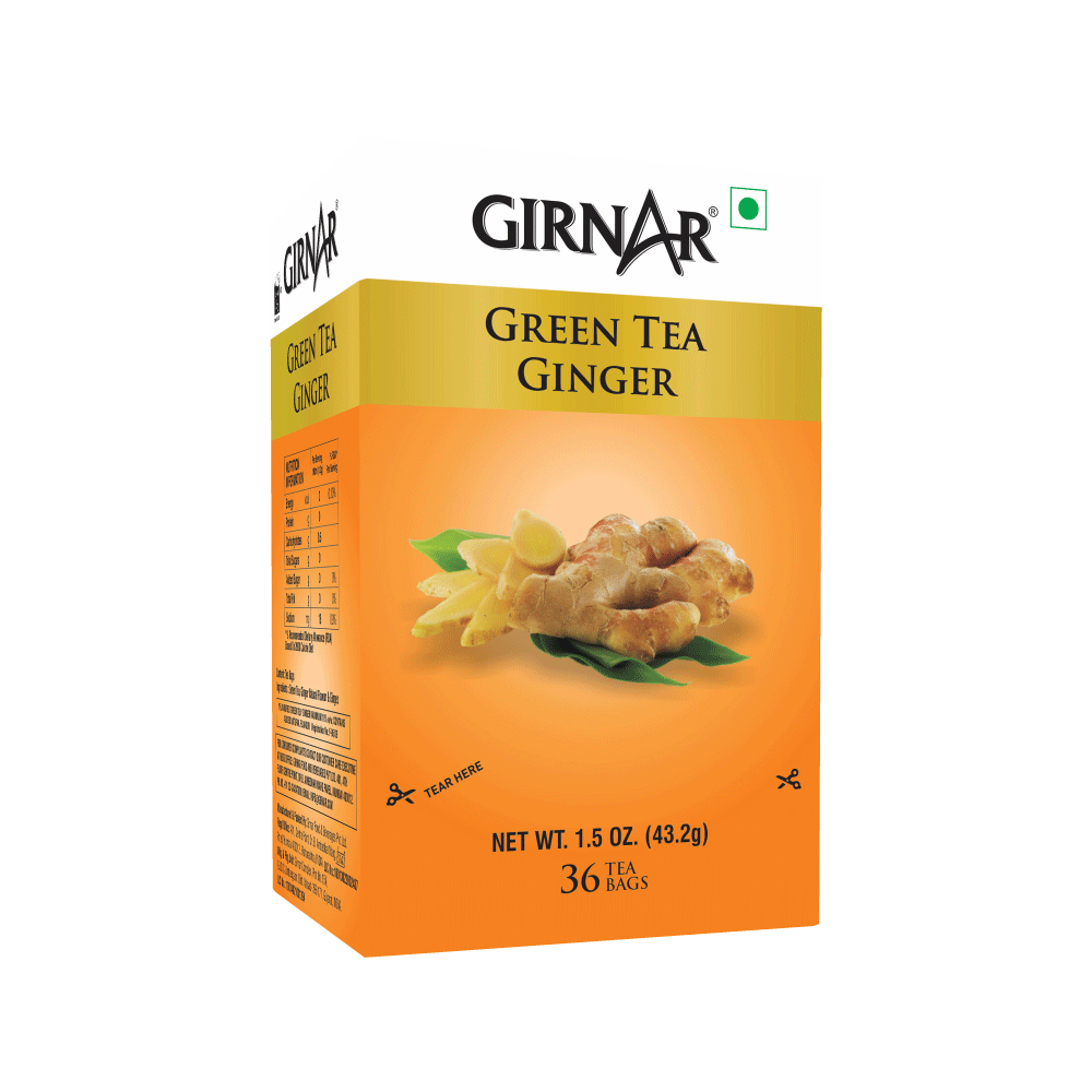 Girnar Green Tea Bags - Ginger