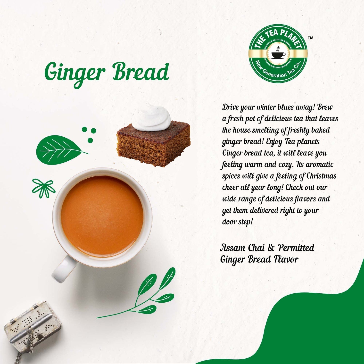 Gingerbread Flavored CTC Tea