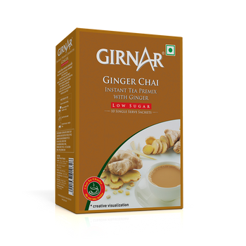 Girnar Instant Tea Premix With Ginger (Low Sugar)