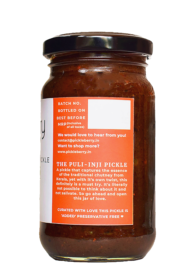 Pickleberry Homemade Ginger and Tamarind Pickle