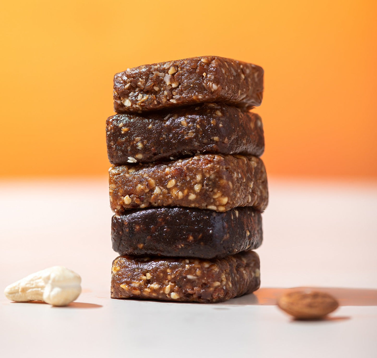 Date Nut Squares - Cocoa and Cashew : 8 Bars