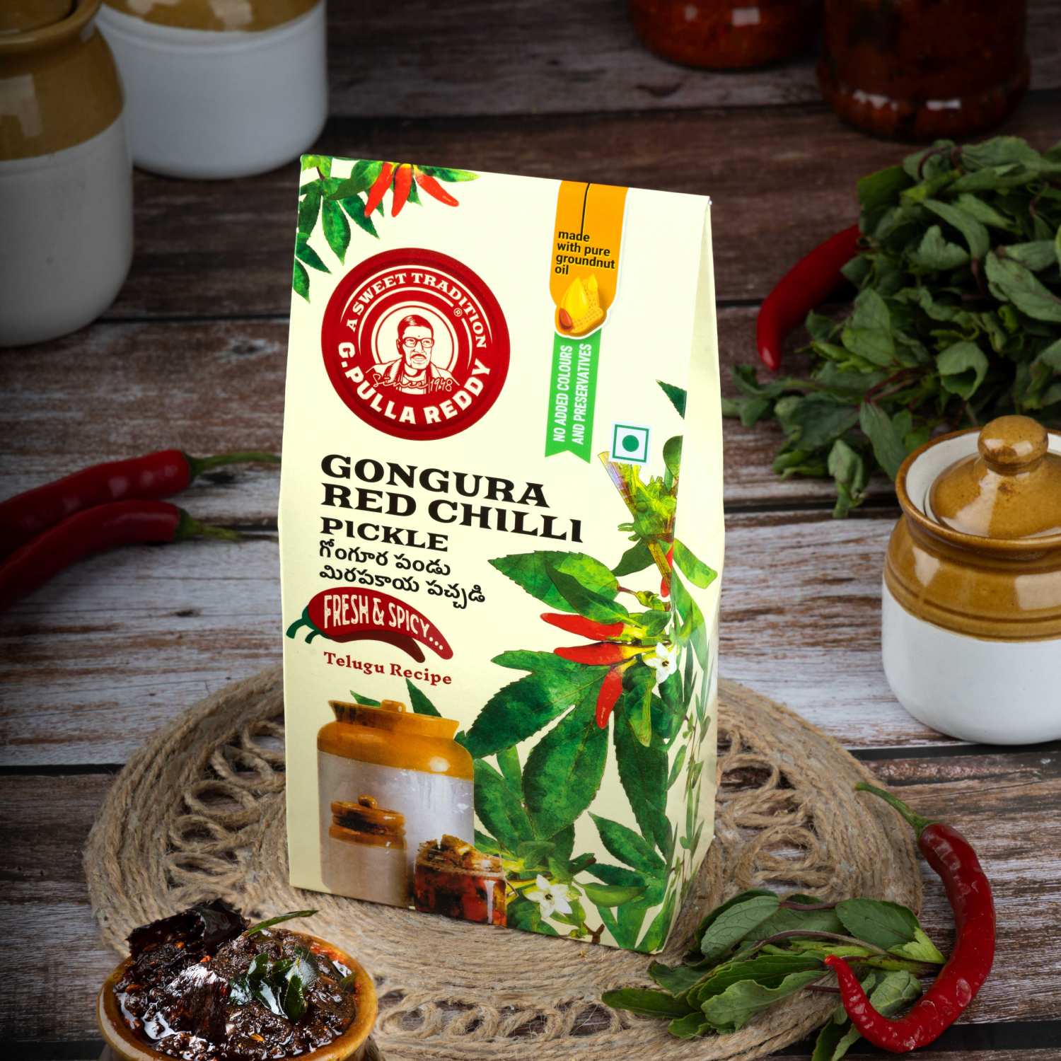 Gongura Red Chilli Pickle Pouch