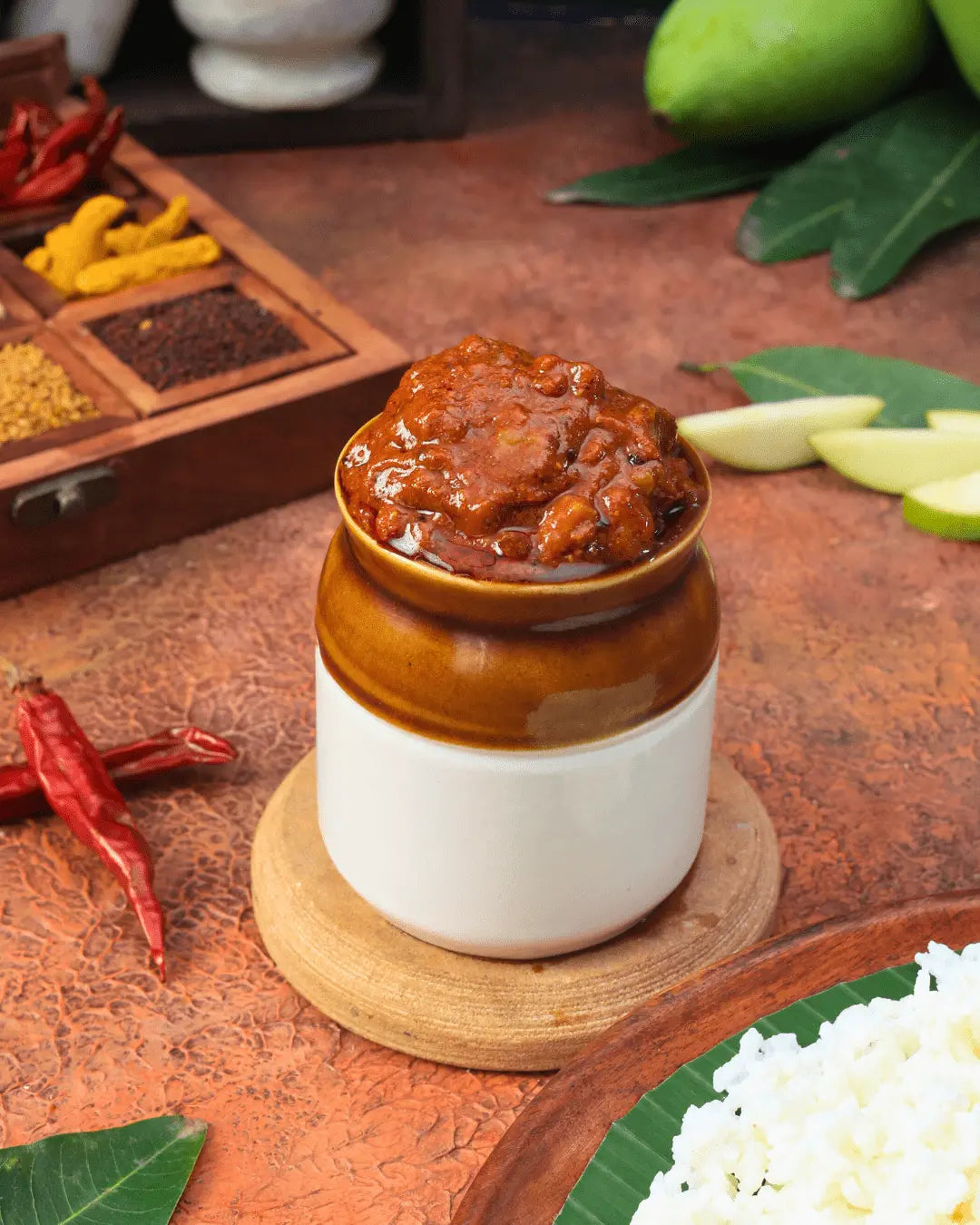 Grated Raw Mango Pickle (Mango Thokku)