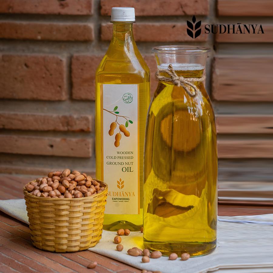 Sudhanya Cold Pressed Groundnut Oil 1L