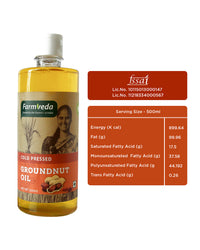 Cold Pressed Groundnut Oil - Enhanced Flavor, 500ml