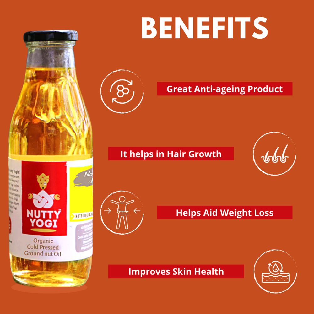 Nutty Yogi Cold Pressed Groundnut Oil