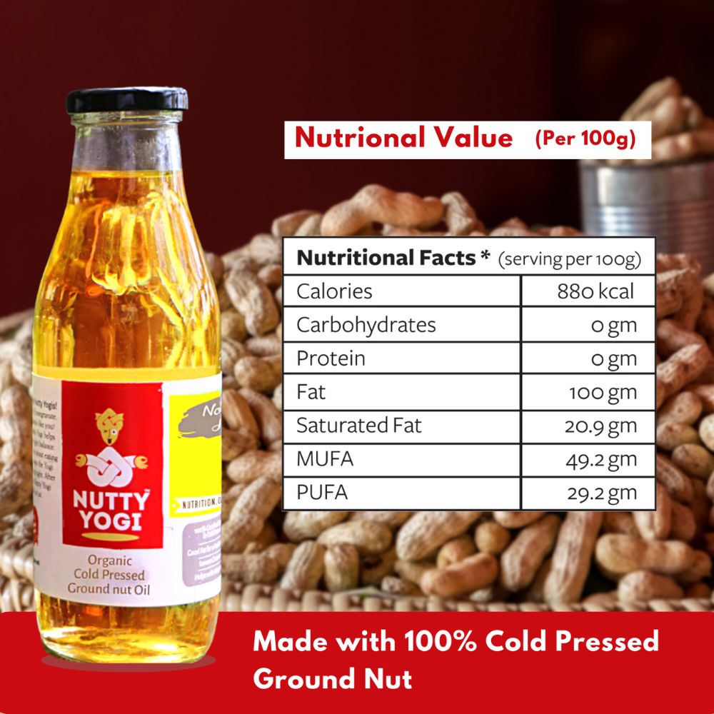 Nutty Yogi Cold Pressed Groundnut Oil