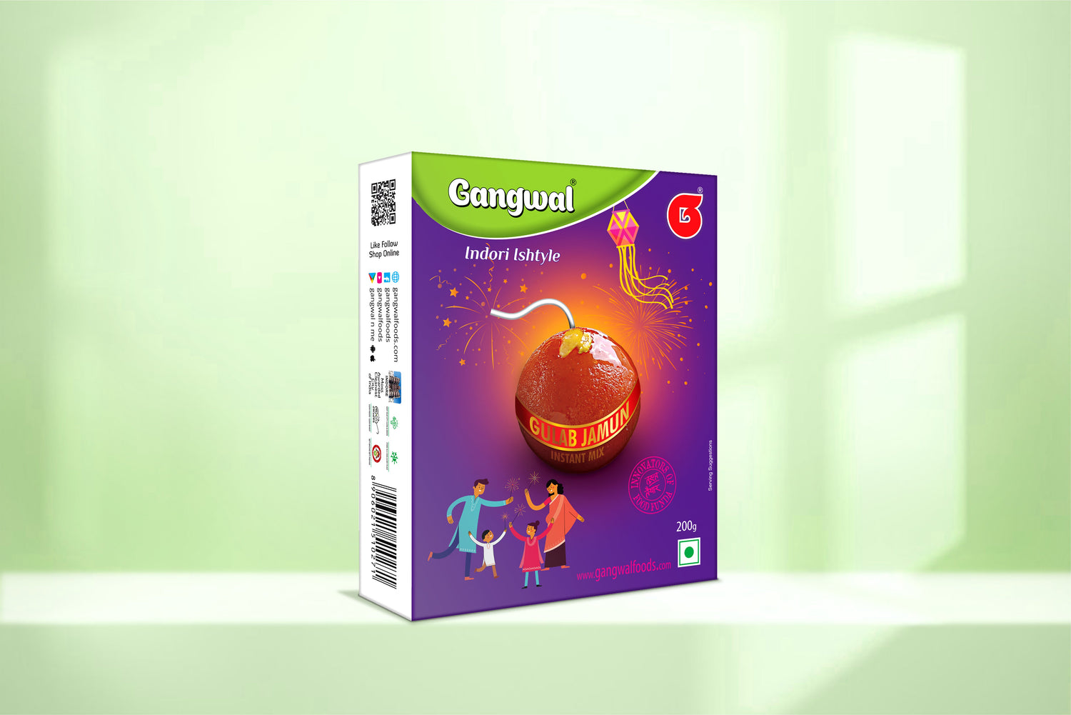 Gangwal Instant Gulab Jamun Mix 200gm Pack