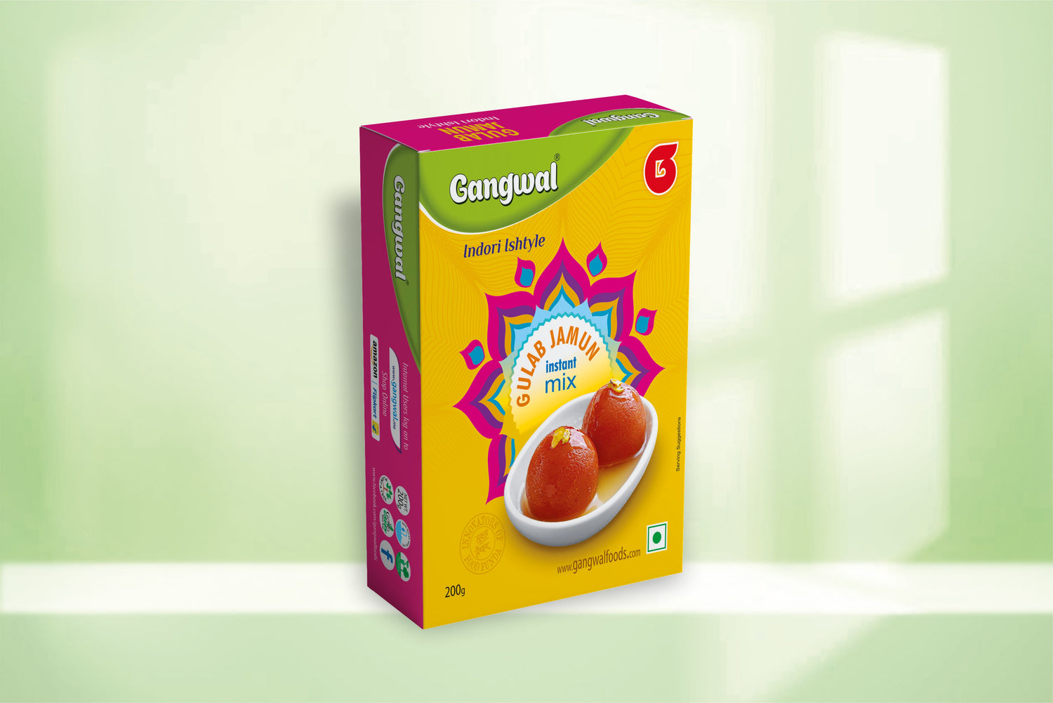 Gangwal Instant Gulab Jamun Mix 200gm Pack