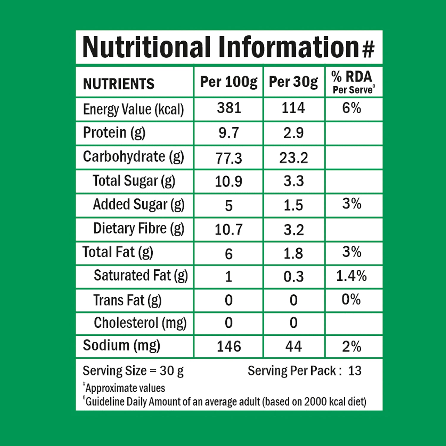 Healthy Crunch Muesli - Almonds, Raisins, 400g