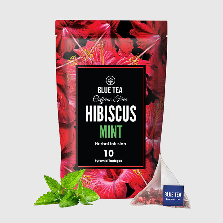 Hibiscus Mint Herbal Infusion - 10 Pyramid Teabags