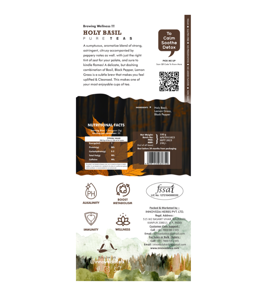 Innoveda Holy Basil Lemon Tea