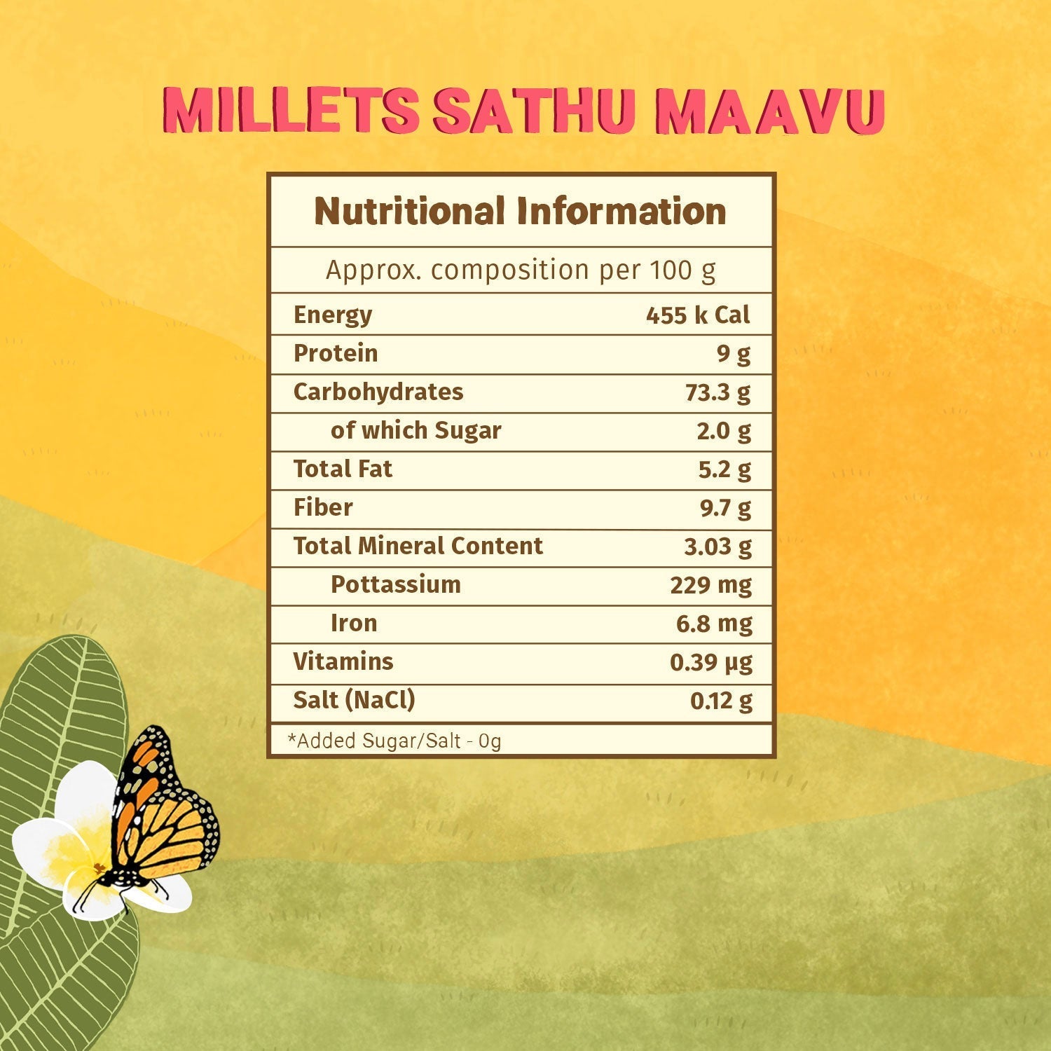 Millets Sathu Mavu Mix - Pack of 3 - 200g Each