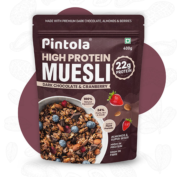 High Protein Dark Chocolate & Cranberry Muesli