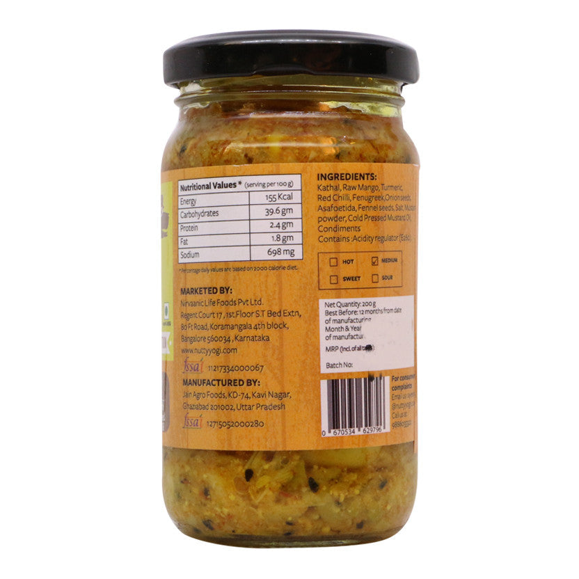 Nutty Yogi Healthy Jackfruit Pickle 200g