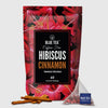 Blue Tea Hibiscus Cinnamon Herbal Infusion - 60 Tea Bags