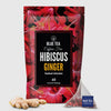 Blue Tea Hibiscus Ginger Herbal Infusion - 60 Tea Bags