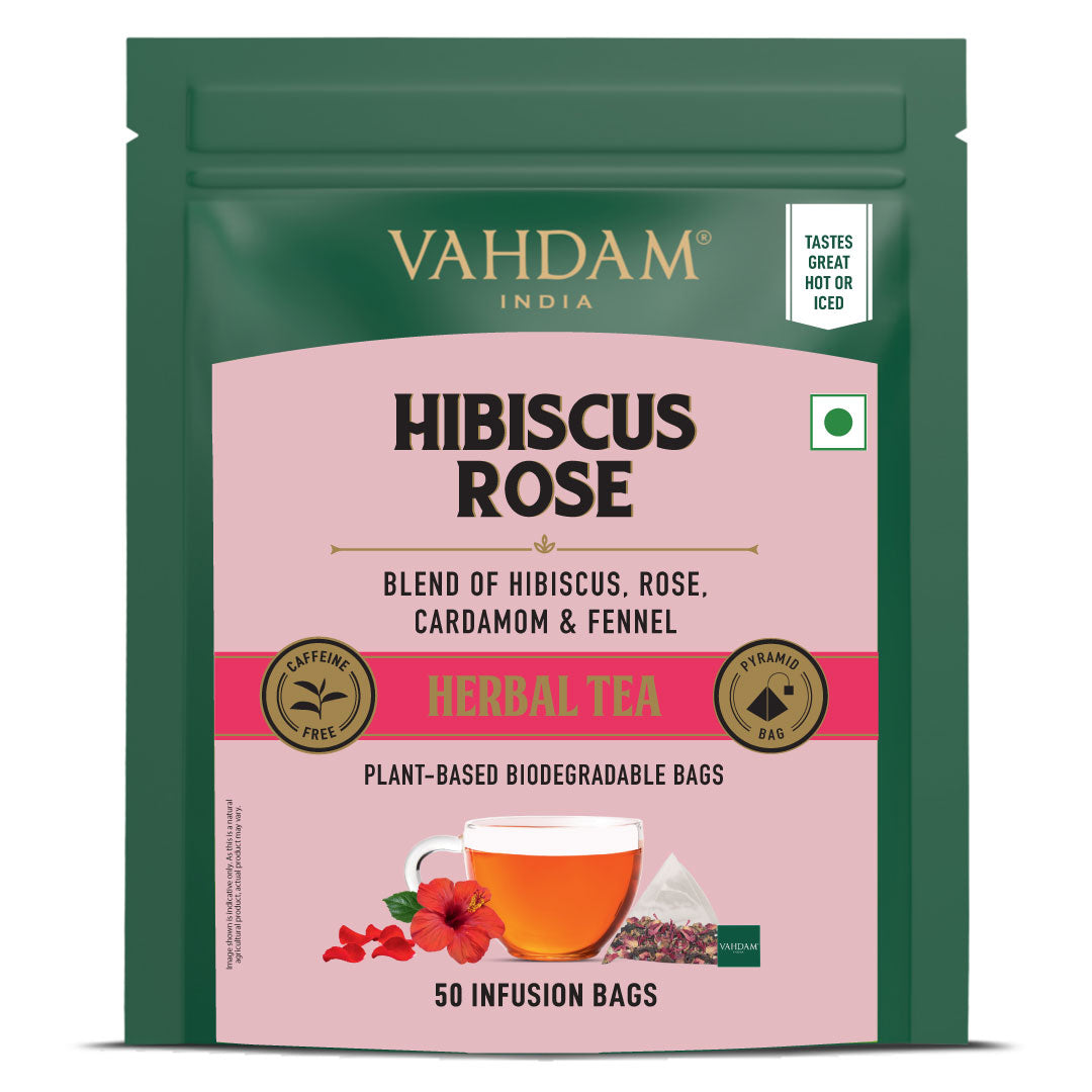 Hibiscus Rose Herbal Tea - 50 Count