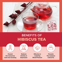 Organic Hibiscus Petals Tea (50 g, 25 Cups)