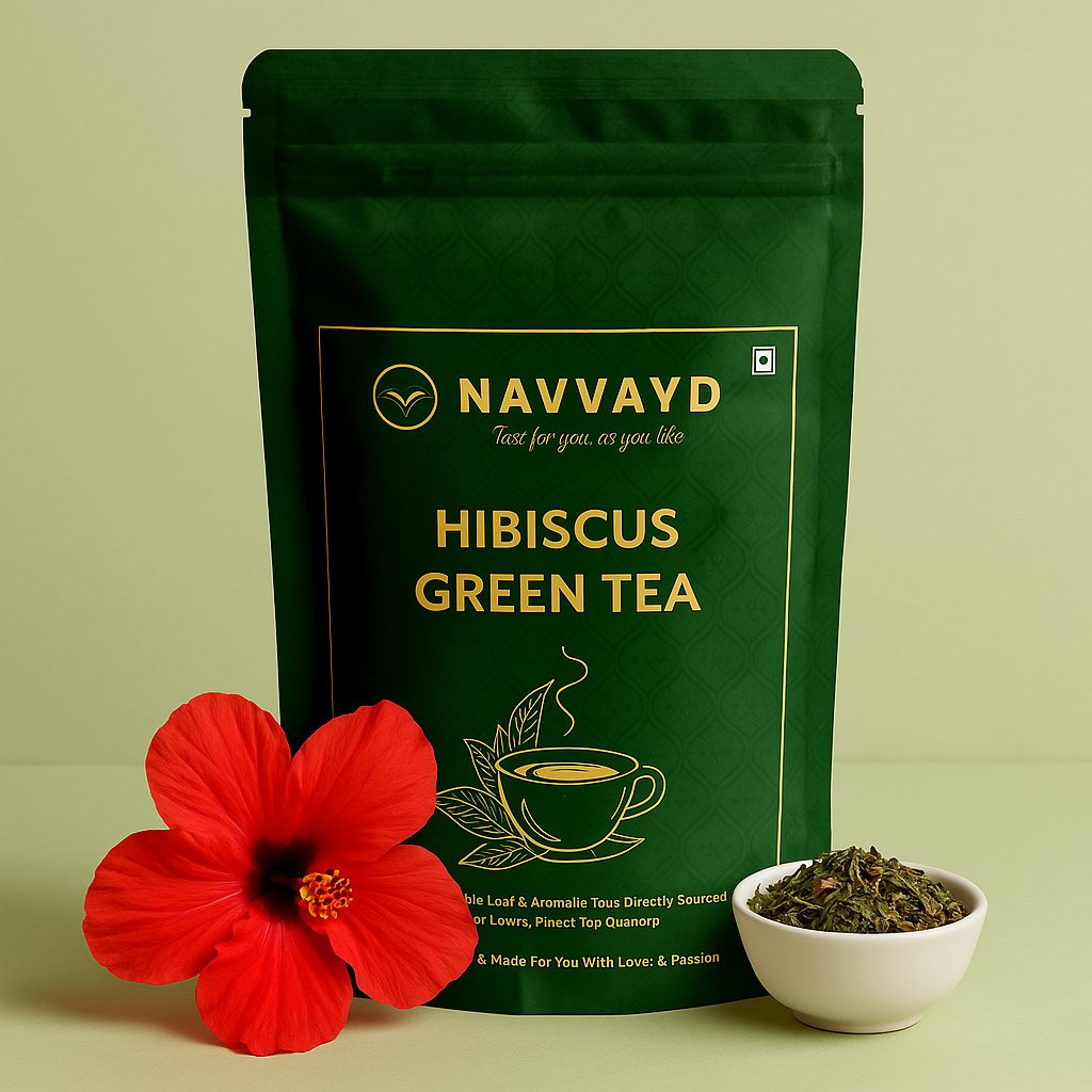 Navvayd Hibiscus Green Tea - 100 gms - Veeha Foods