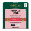 Vahdam Hibiscus Rose Herbal Tea - 15 Count
