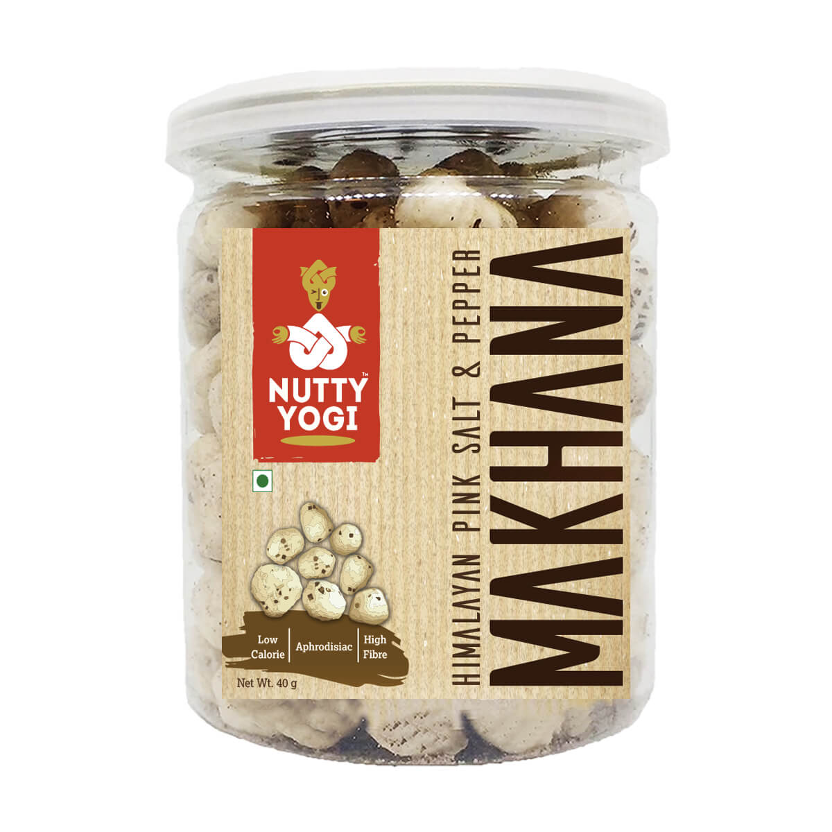 Nutty Yogi Himalayan Salt and Pepper Makhana 40g