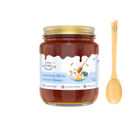 Immunity Herbs Infused Honey | 100% Pure Honey | Wooden Spoon| Raw, Natural, Unprocessed & Unheated Honey | Lab Tested Honey in Glass Bottle.