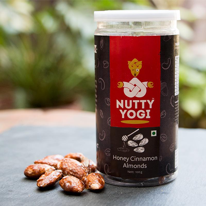 Nutty Yogi Honey Cinnamon Almonds 100g