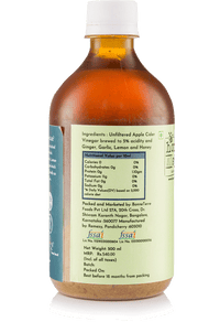 Apple cider vinegar with ginger, garlic, lemon and honey 500ml