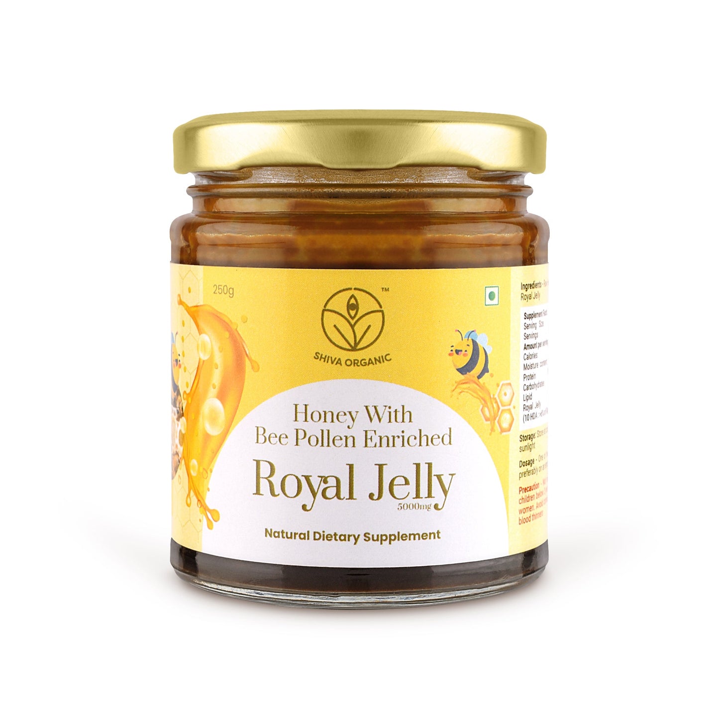 Honey with Bee Pollen Enriched Royal Jelly