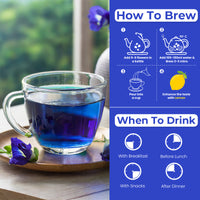 Butterfly Pea Flower Herbal Infusion - 50g (100 Cups)