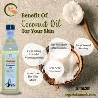 WOOD PRESSED COCONUT OIL 100% PURE & ORGANIC COLD PRESSED