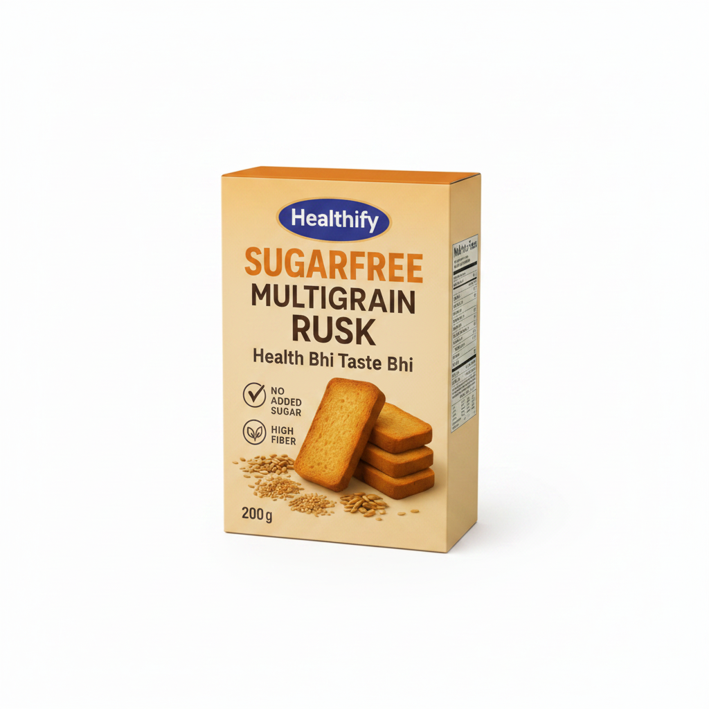 Healthify Sugar Free Rusk Elaichi | Diabetic Friendly Healthy Snack ...