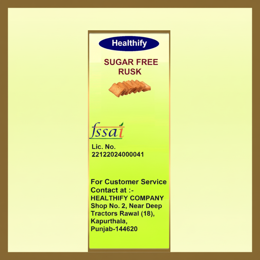 Healthify Sugar Free Rusk Elaichi | Diabetic Friendly Healthy Snack ...