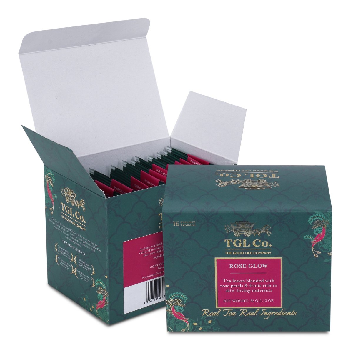 Rose Glow Black Tea Bags / Loose leaves