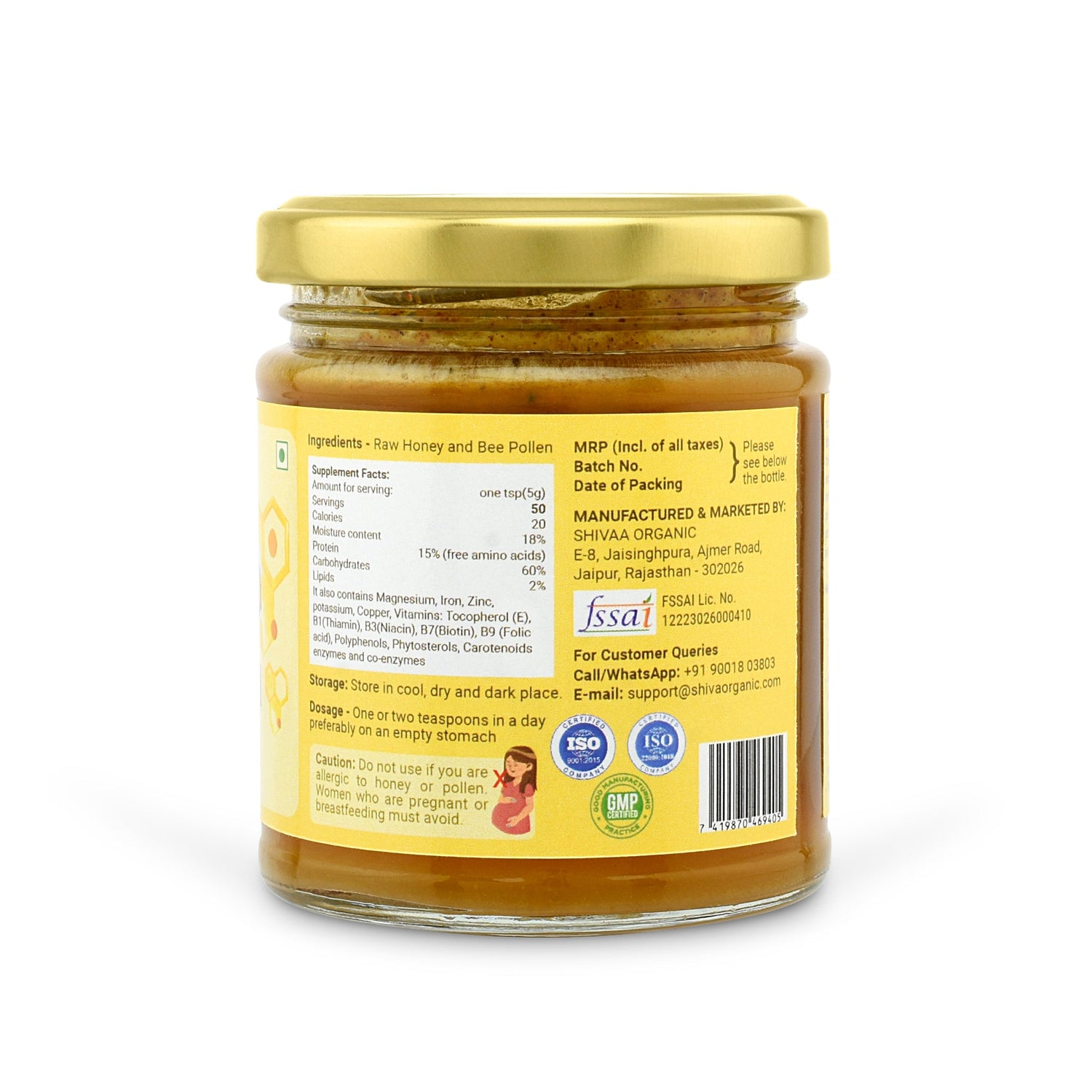 Honey with Bee Pollen