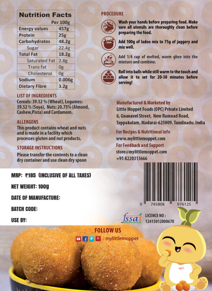 INSTANT SOYA WHEAT LADDOO MIX – TRIAL PACK