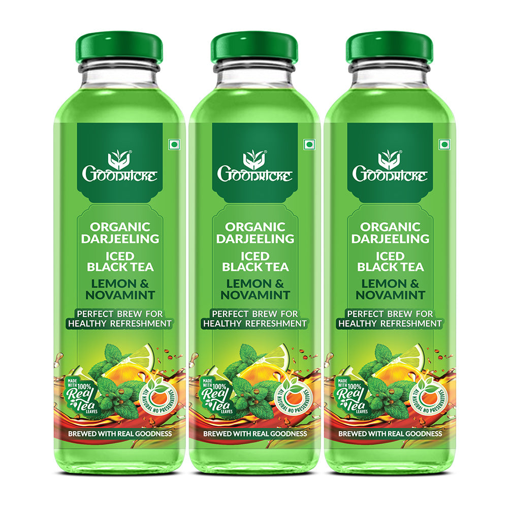 Goodricke Tea Lemon and Novamint Organic Darjeeling Iced Black Tea - 3 ...