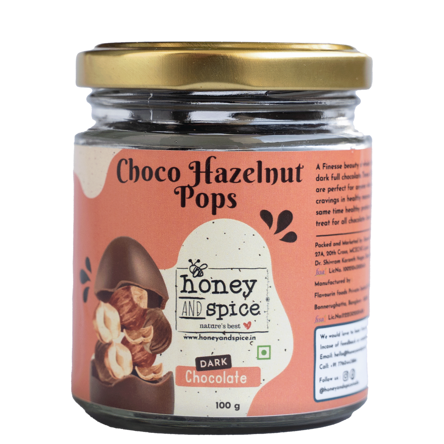 Choco Hazelnut Pops 100g