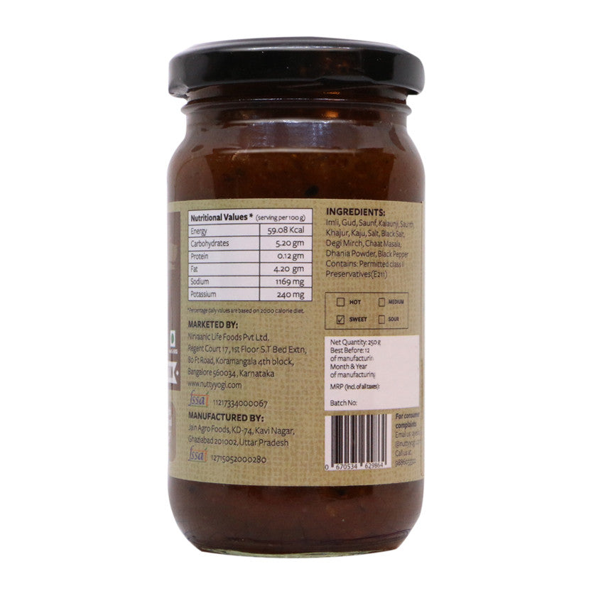 Nutty Yogi Saunth Imli aur Khajur Ki Chutney 250gm