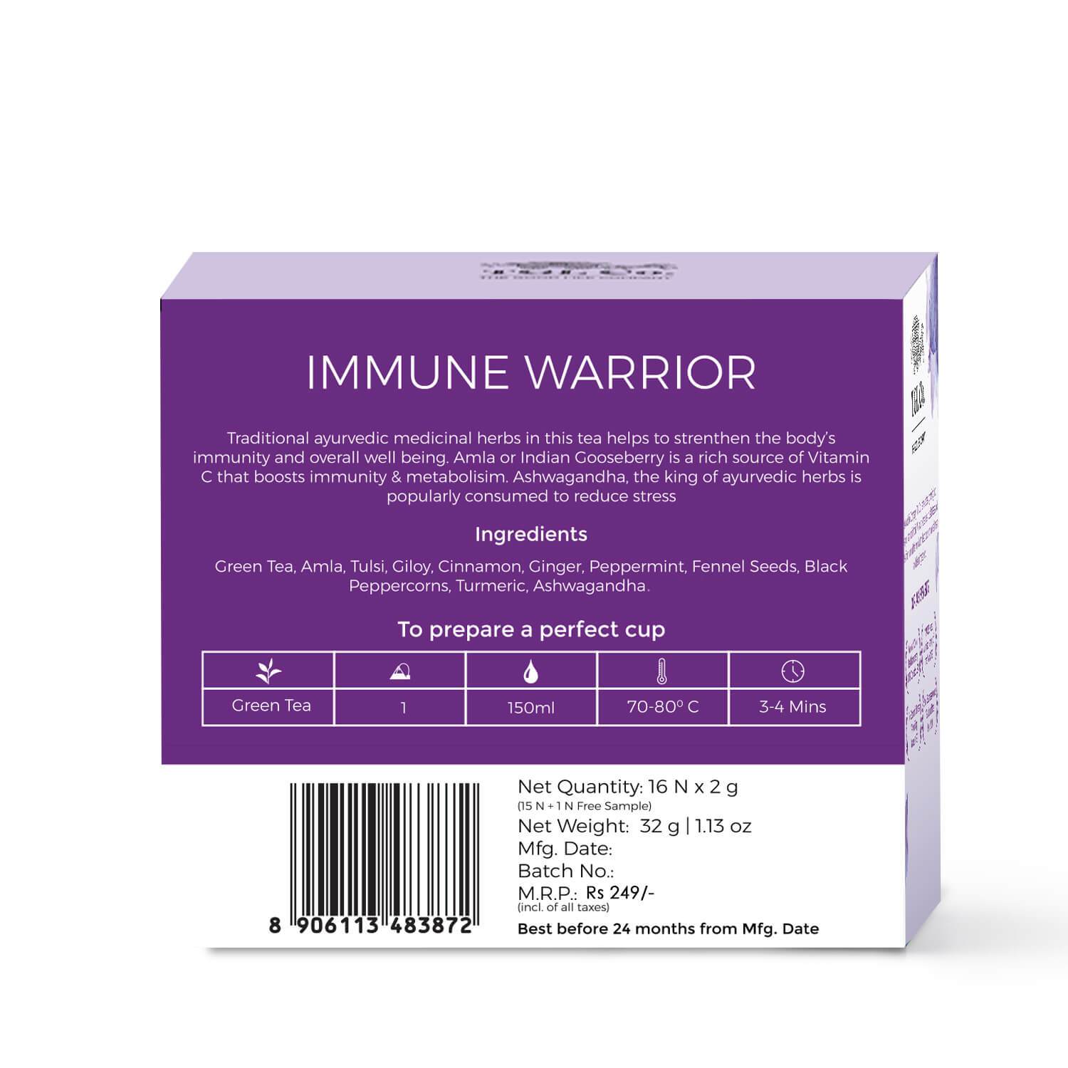 Immune Warrior Green Tea Bags / Loose Leaf