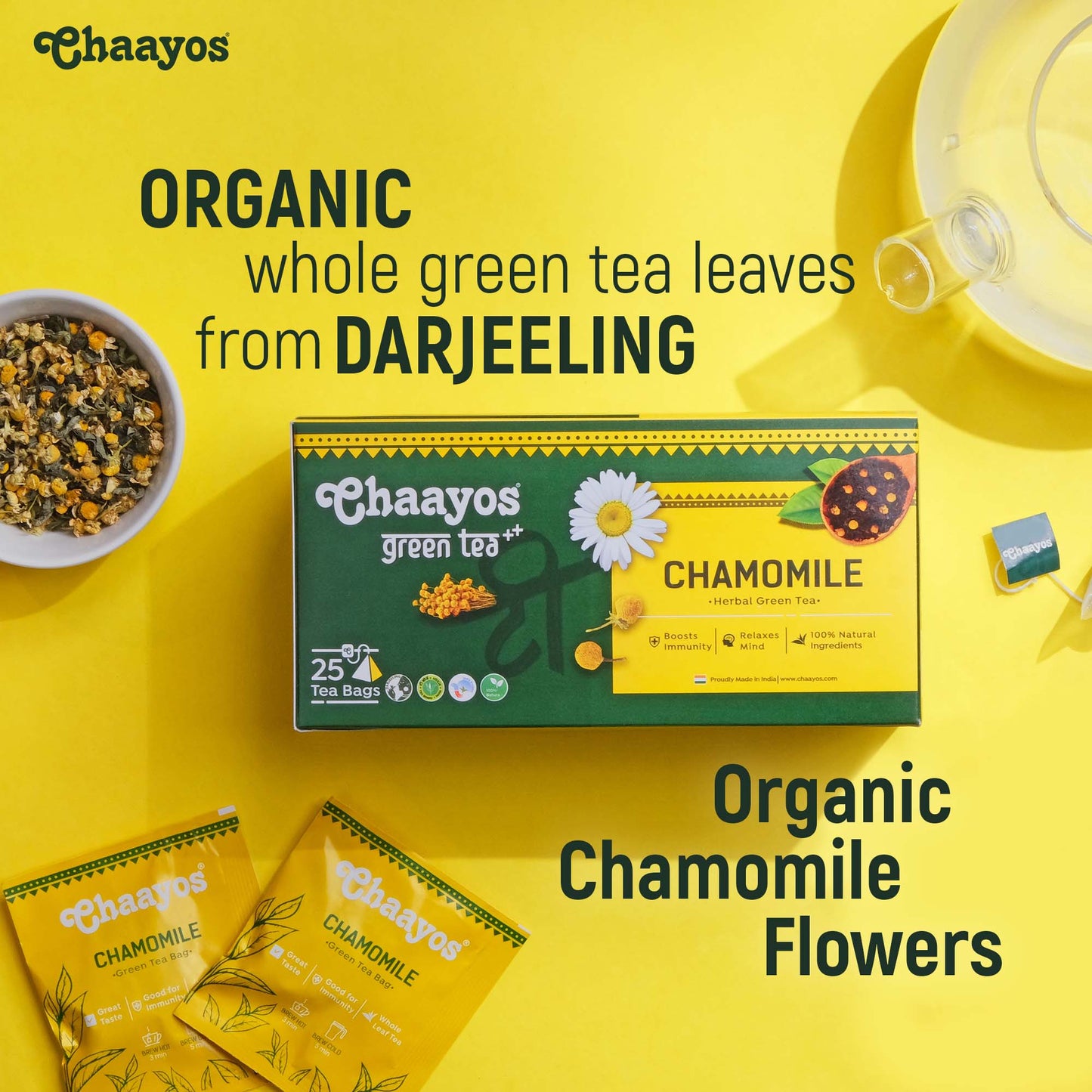 Chamomile Green Tea Bags