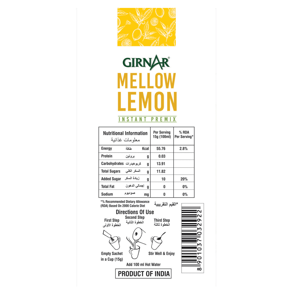 Girnar Instant Premix Mellow Lemon