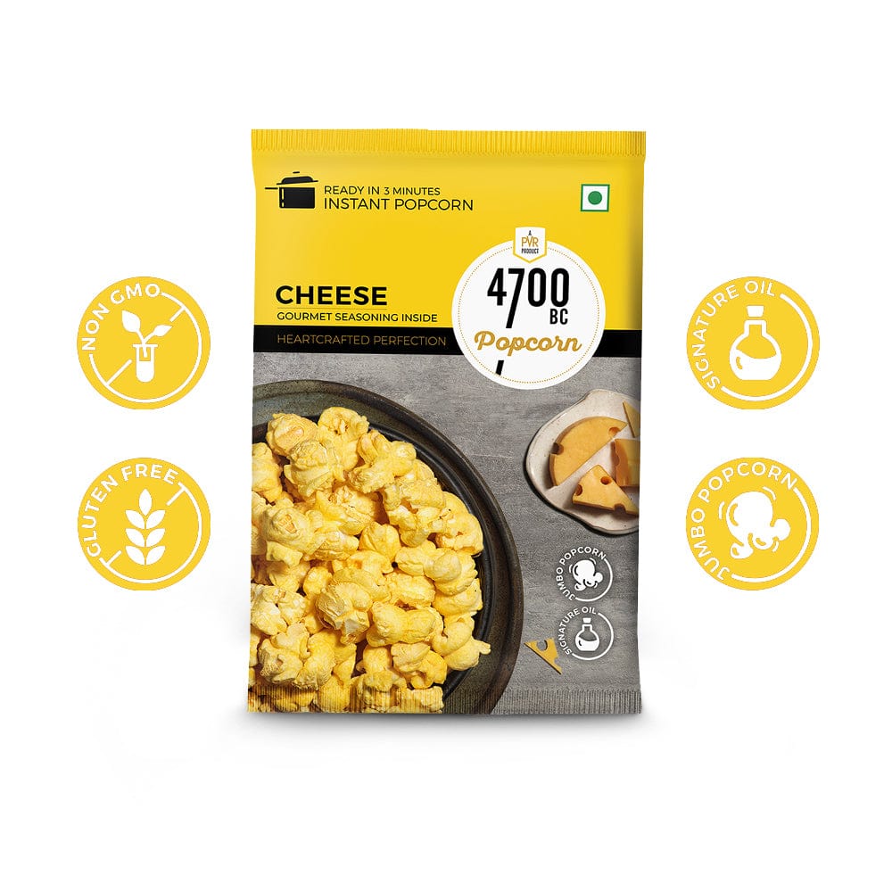 Instant Cheese Popcorn (Pack of 10, 60g)