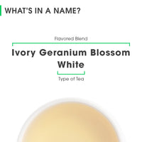 Ivory Geranium Blossom White