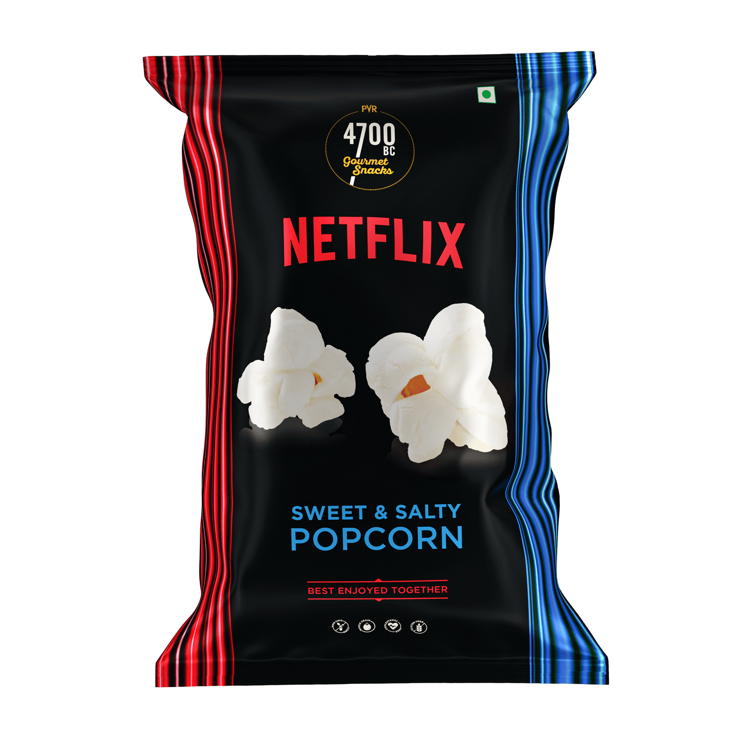 4700BC x Netflix, Jumbo, Sweet & Salty, Kettle Popcorn, 60g (Pack of 10)