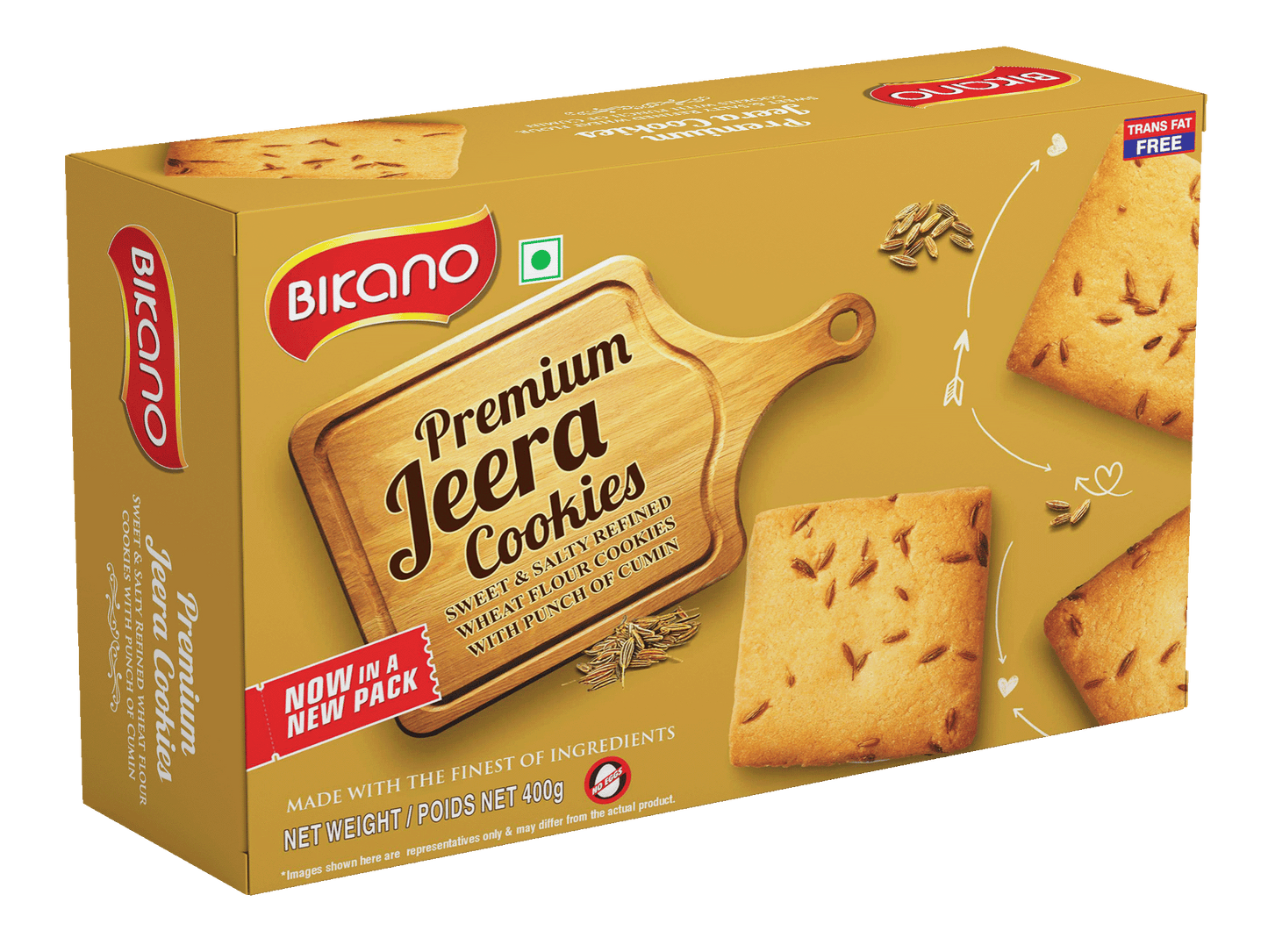 Bikanerwala Bikano Premium Jeera Butter Cookies - 400 gms