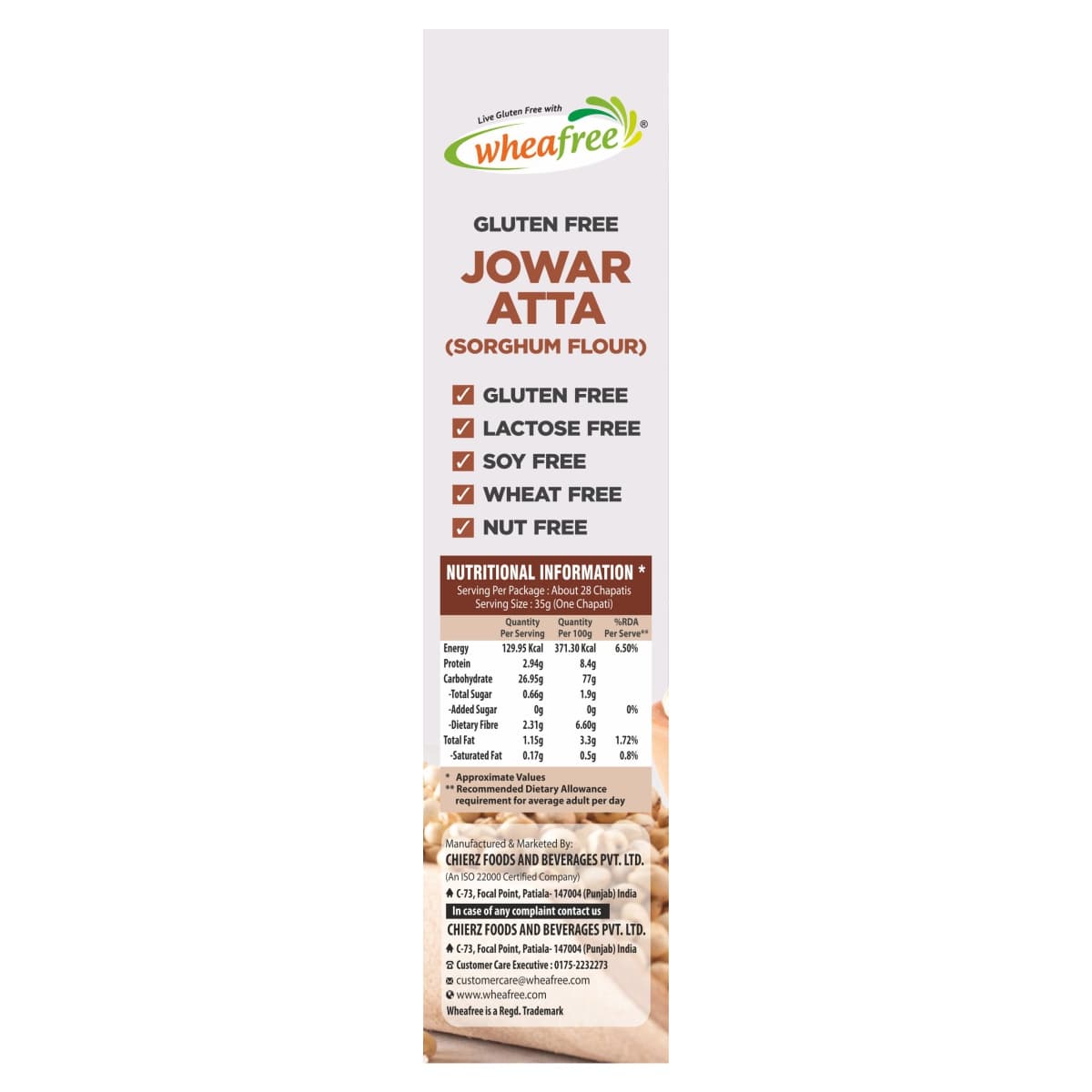 Gluten Free Jowar Atta (1kg)