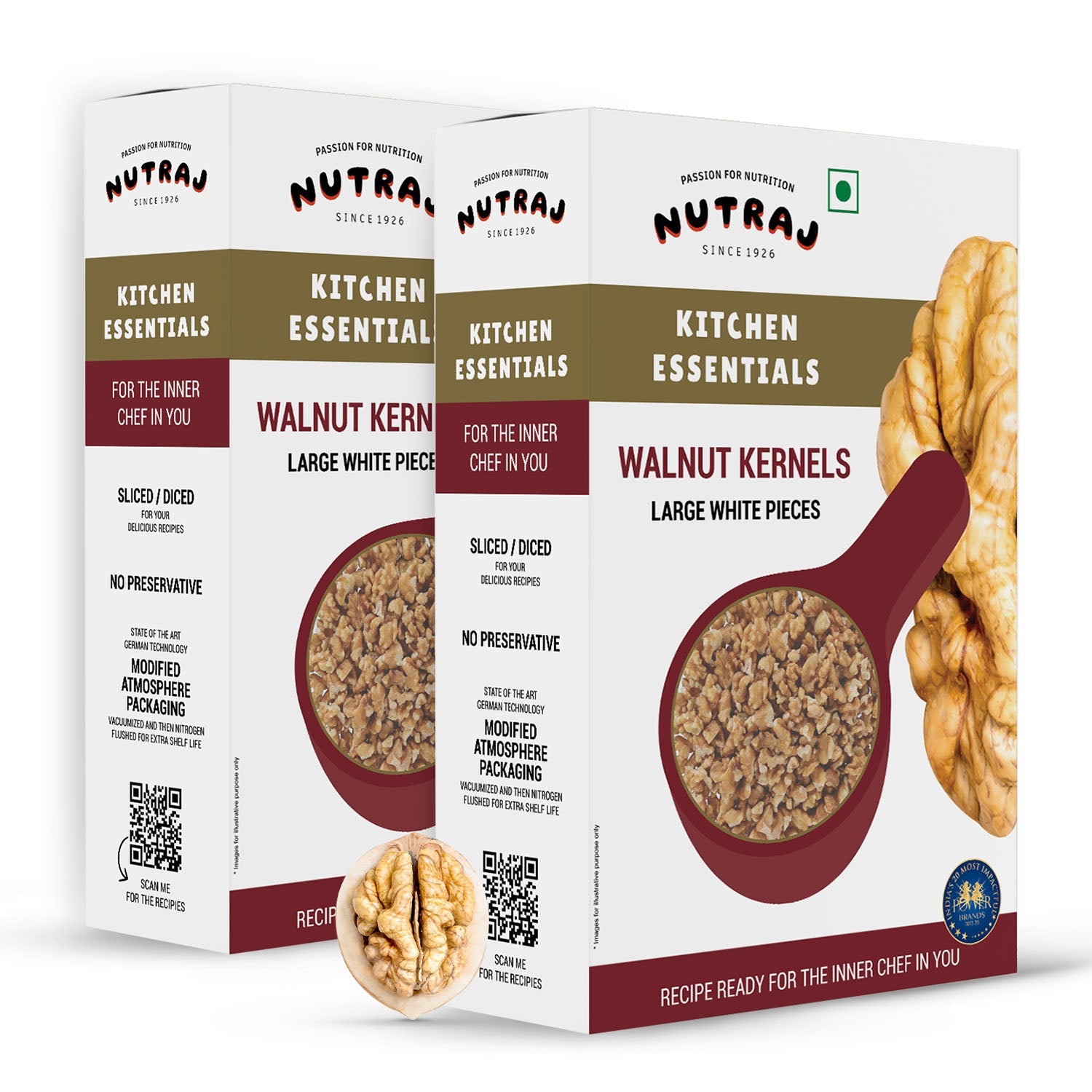 Nutraj Kitchen Essentials Broken Walnut Kernels 200gm